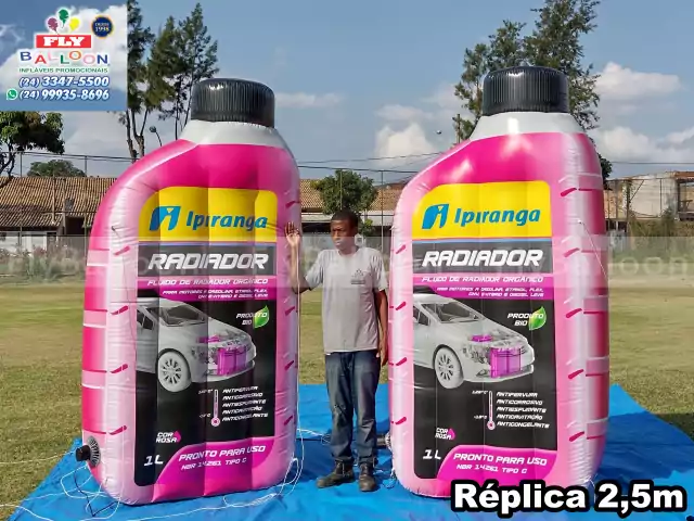 replicas infláveis gigantes promocionais aditivo radiador ipiranga