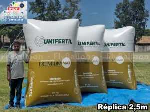 replicas infláveis gigantes promocionais unifértil fertilizante premium